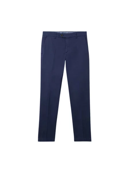 Spodnie Brooks Brothers ze stretchu niebieskie