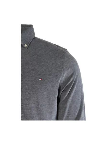 Dzianinowa koszula Tommy Hilfiger szara