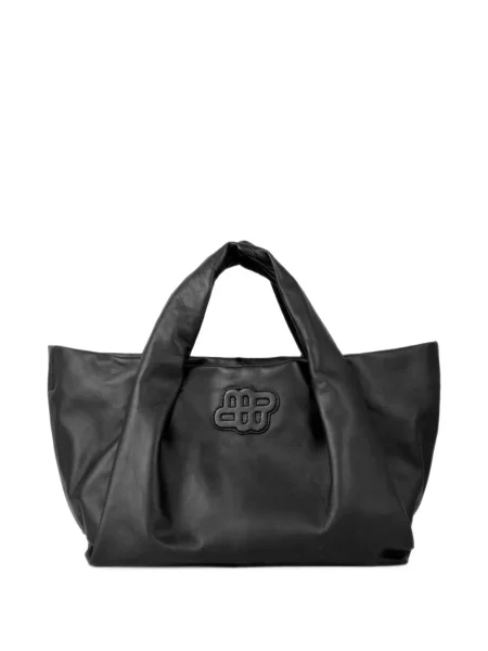 Geantă shopper Munthe cu autograf negru