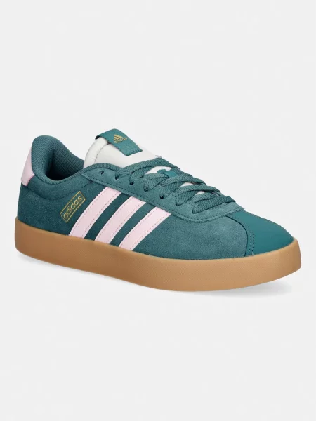 Semišové tenisky adidas Vl Court zelené