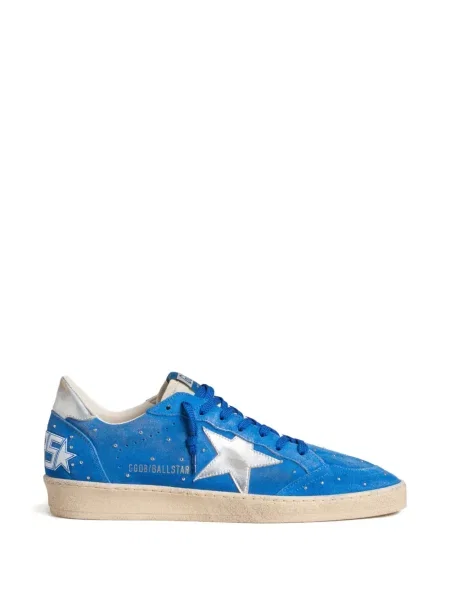 Sneakerși Golden Goose Ball Star cu tepi albastru