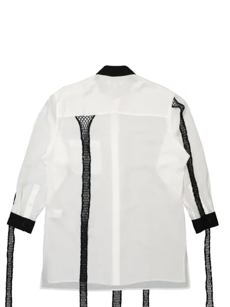 Lněná košile Yohji Yamamoto bílá