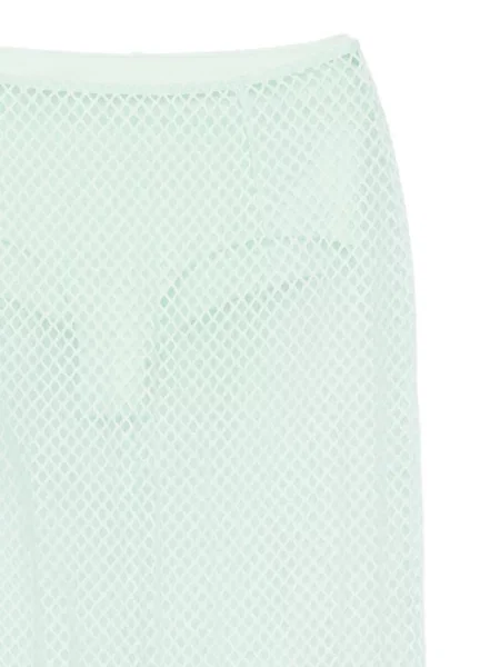 Fustă midi Patrizia Pepe din organza verde