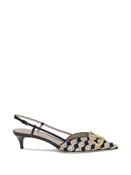 Pantofi cu toc Valentino Garavani slingback alb