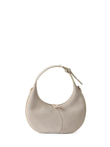 STUDIO FLO Kézitáska Moon Loop Mini Suede Made in Italy világos bézs