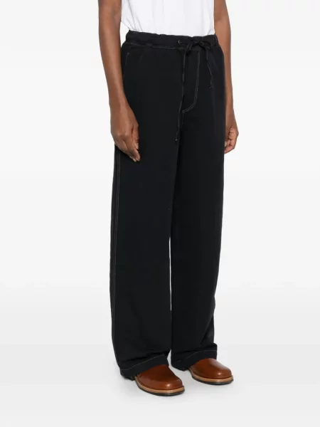 Șnur de strângere pantaloni Studio Nicholson negru