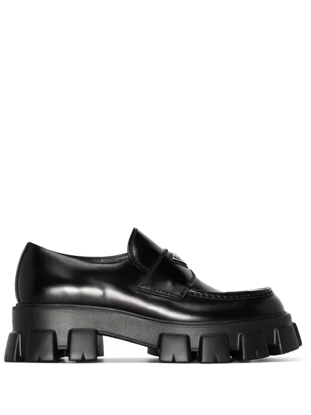 Pantofi loafer Prada din piele negru