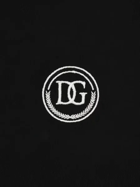 Тениска Dolce & Gabbana бродирана черно