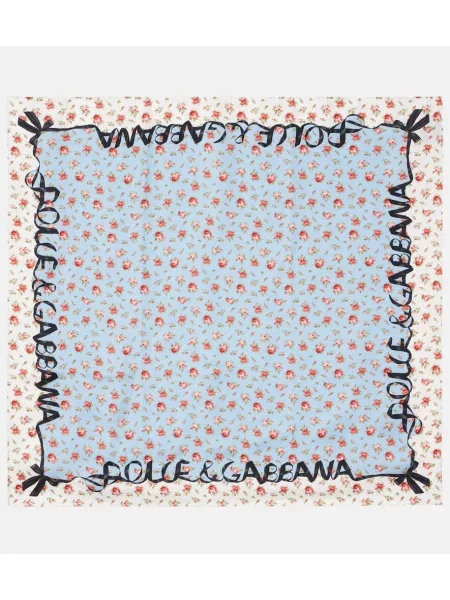 Fular Dolce&gabbana de mătase cu model floral