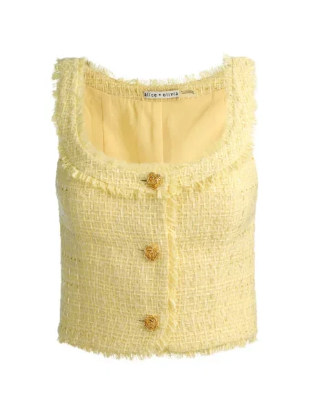 Top Alice + Olivia galben