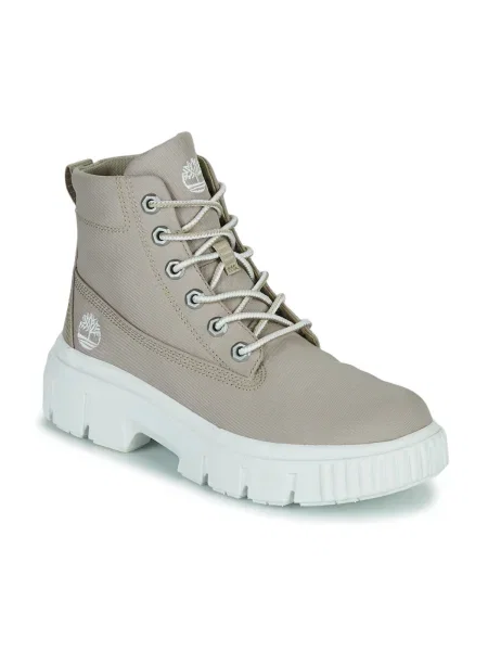 Tkanina členkové topánky Timberland béžová