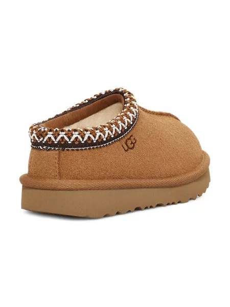 UGG пантофи за деца от велур T TASMAN II кафяво