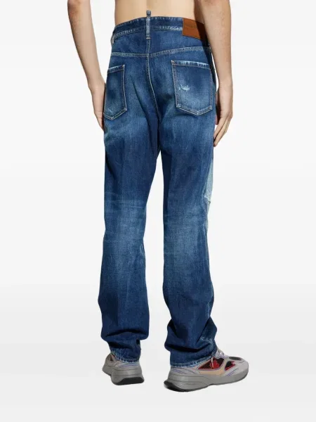 Blugi Dsquared2 zdrențuiți albastru