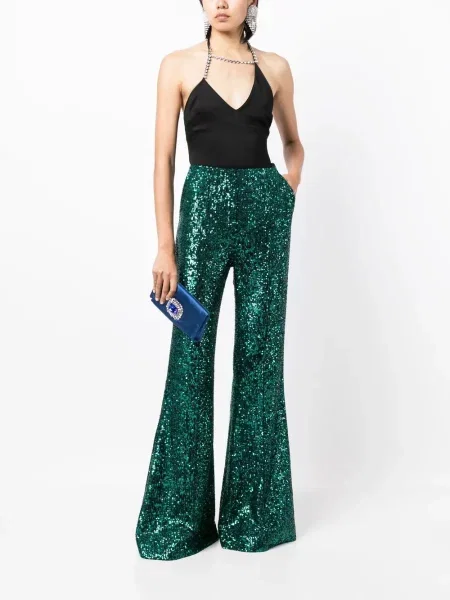 Kelnės Elie Saab žalia