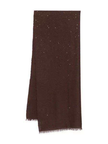 Šal Brunello Cucinelli smeđa