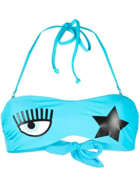 Capac tubular Chiara Ferragni cu imagine albastru