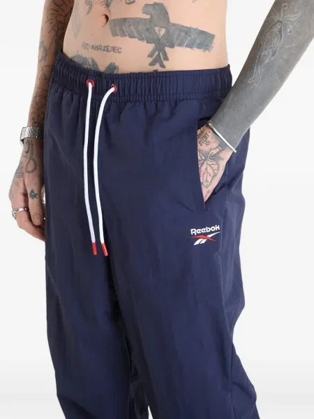 Běžecké stahovací šňůrka kalhoty Reebok modré