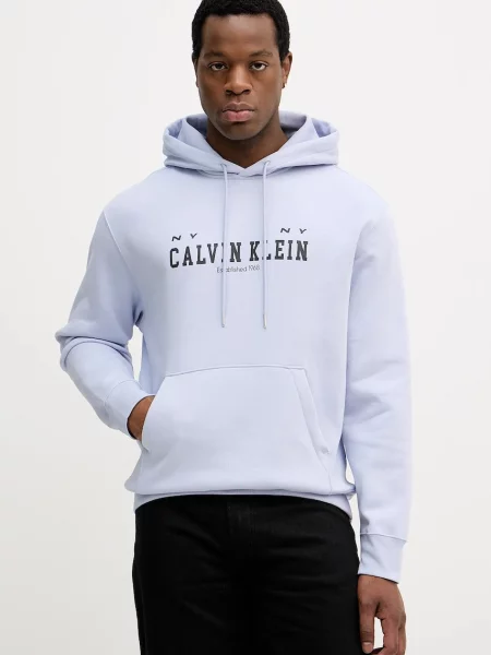 Geacă de blugi Calvin Klein Jeans albastru