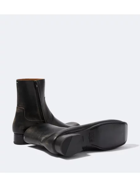 Cizme scurte Maison Margiela din piele negru