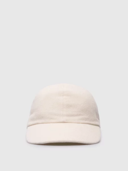Кепка з кашеміру з логотипом Borsalino біла