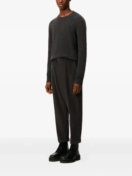 Pantaloni Ami Paris plisate gri