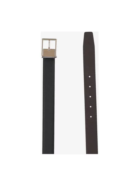 Pasek Montblanc skórzany dwustronny czarny