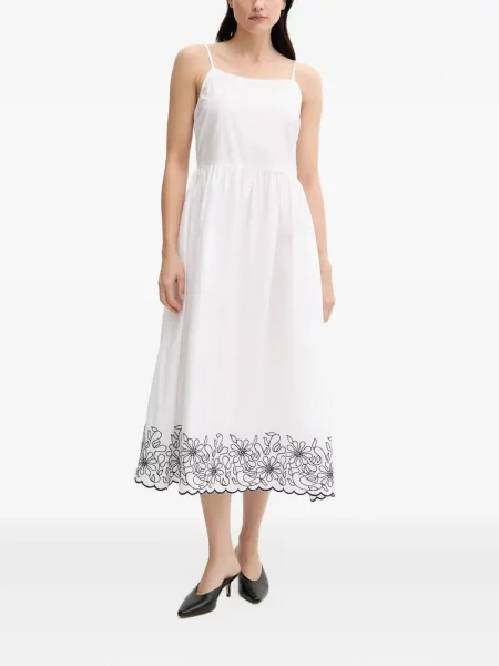 Rochie Benetton cu model floral alb