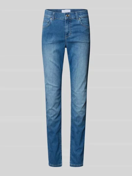 Jeansy o kroju skinny fit z 5 Angels niebieskie