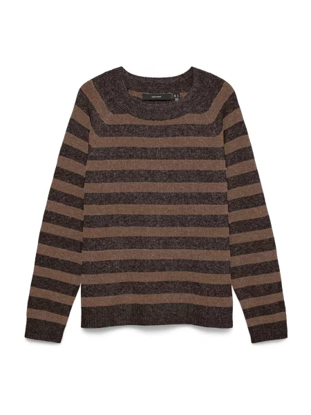 Vero Moda Maternity Pulover VMMDoffy caramel / amestecat maro