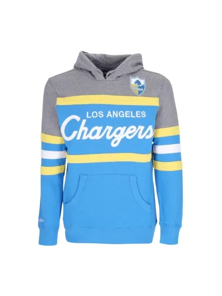 Bluza z kapturem Mitchell & Ness niebieska