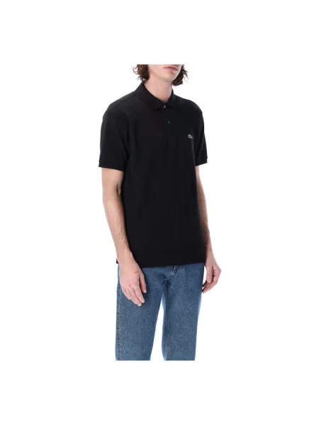 Koszulka polo Lacoste z krótkim rękawem czarna