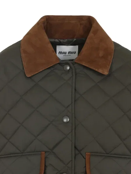 Geacă bomber Miu Miu verde
