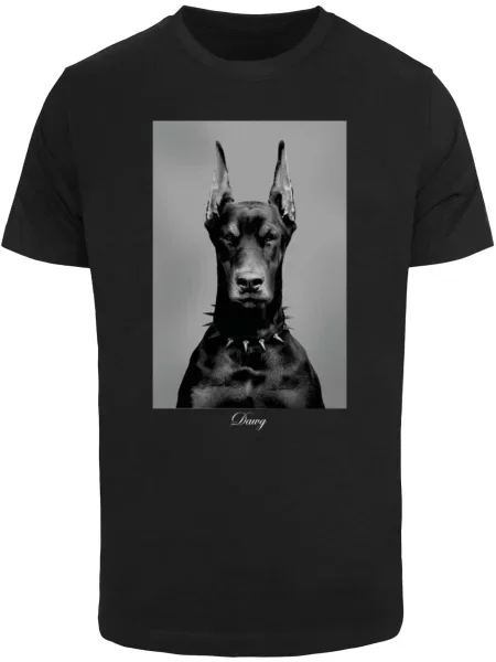 Mister Tee Tricou Dawg gri închis negru