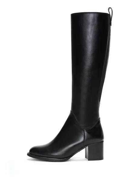 Derimod Kozačky Imitation Leather Boots černá