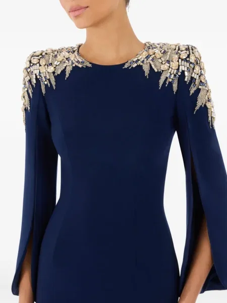 Rochie maxi Jenny Packham de costum albastru