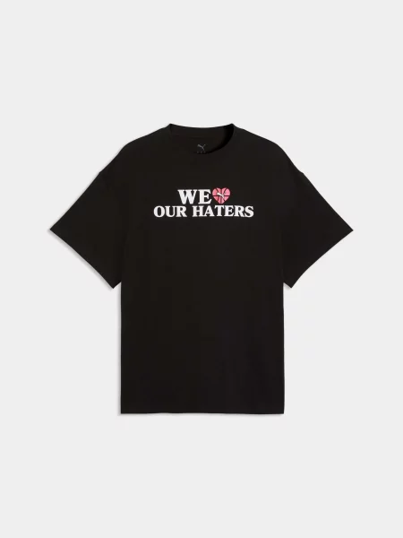 Футболка PUMA Out The Mail Tee комбінований верх чорний