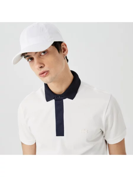 Lacoste Koszulka Polo Z Bawełny Organicznej Piqué biała