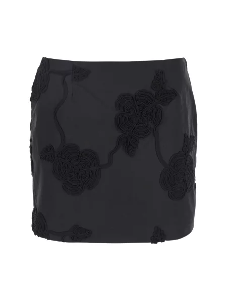 Mała mały spódnica mini Rotate Birger Christensen w kwiatki czarna