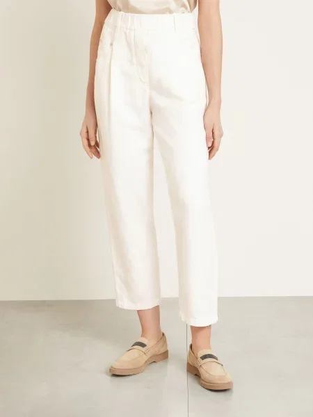 Brunello Cucinelli Dżinsy Typu Mom Jeans weiss