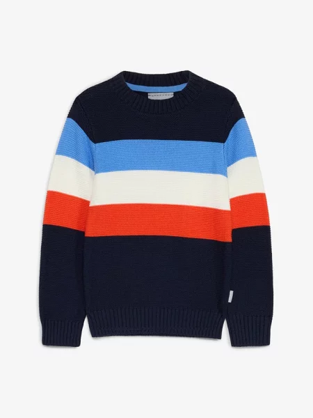Sweter marki Lurchi z grubej dzianiny niebieski