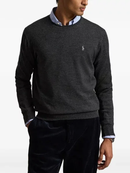 Tricou polo Polo Ralph Lauren cu broderie negru