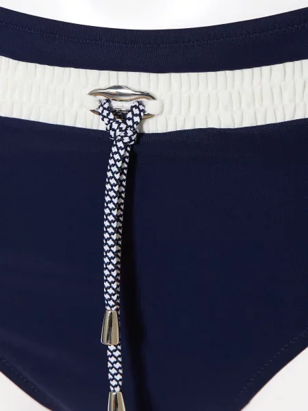 Lidea Bikiny S Vysokým Pasem Nautic Edge tmavě modrá bílá