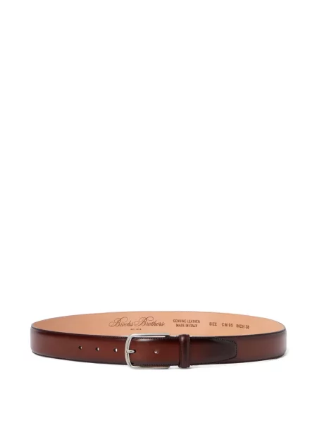 Cu centură curea Brooks Brothers din piele maro