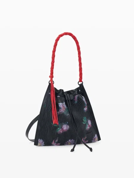 Desigual Rucsac verde / roz alb negru