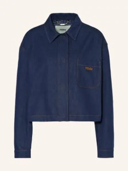 Fendi Džínová Bunda navy