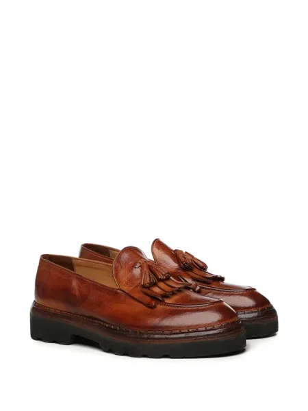 Pantofi loafer Eleventy din piele maro