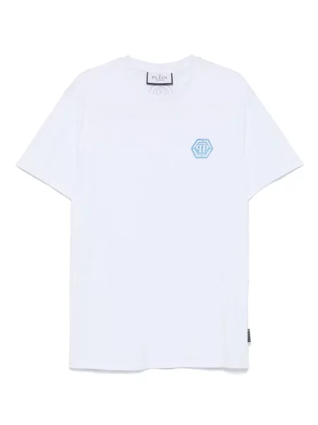 Tricou Philipp Plein cu imagine alb