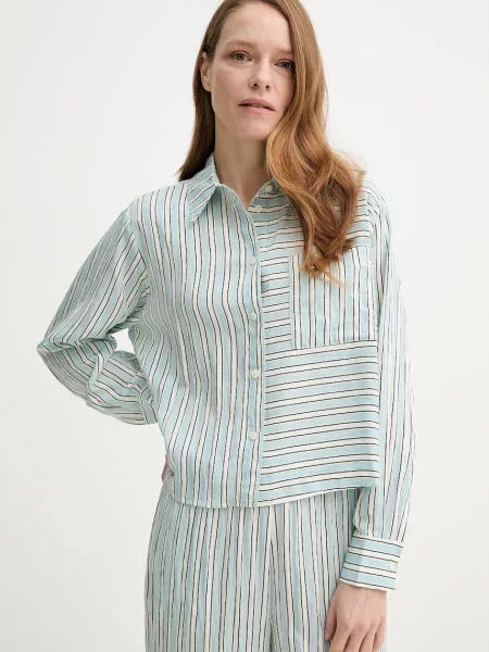 Marc O'Polo camasa femei cu guler clasic relaxed albastru