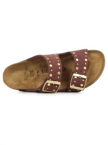 Birkenstock Pantofle Arizona Rivet S Cvočky starorůžová / zlatá růžové