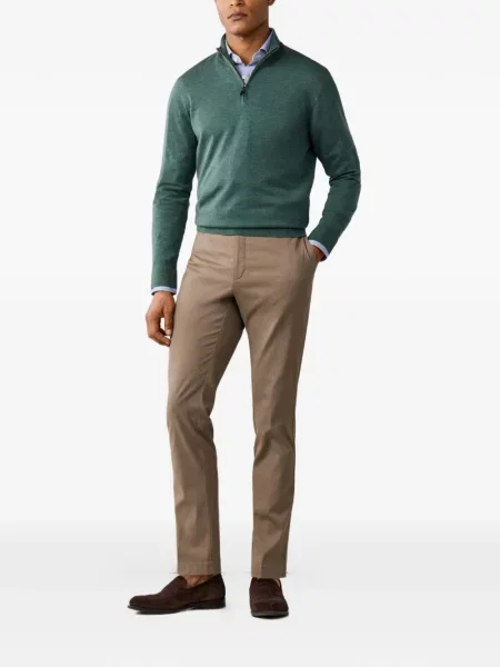 Pulover Hackett London din lână merinos verde